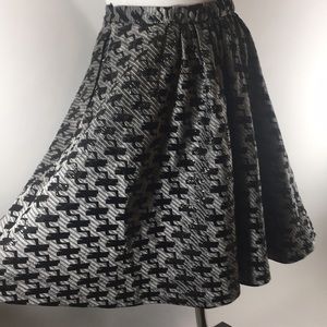 Moschino skirt striped black/grey sparkling sz 6